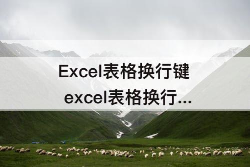 Excel表格换行键 excel表格换行键是哪个