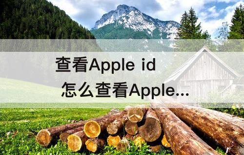 查看Apple id 怎么查看Apple ID登录设备