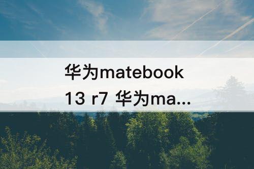 华为matebook13 r7 华为matebook13 R7-4800H怎么解锁