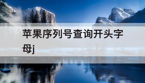 苹果序列号查询开头字母j