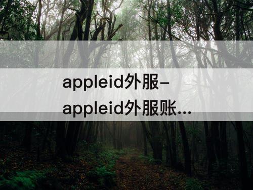 appleid外服-appleid外服账号购买