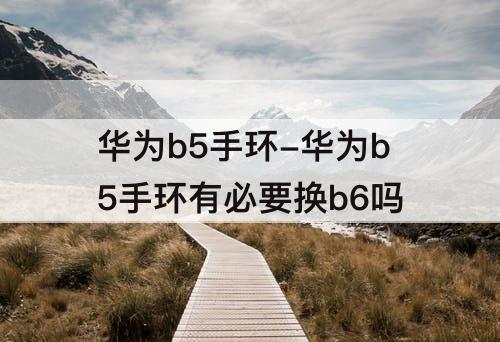 华为b5手环-华为b5手环有必要换b6吗