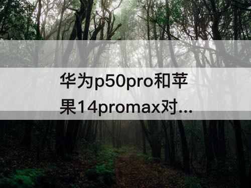 华为p50pro和苹果14promax对比