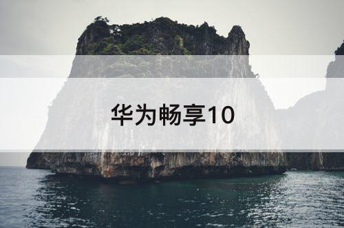 华为畅享10